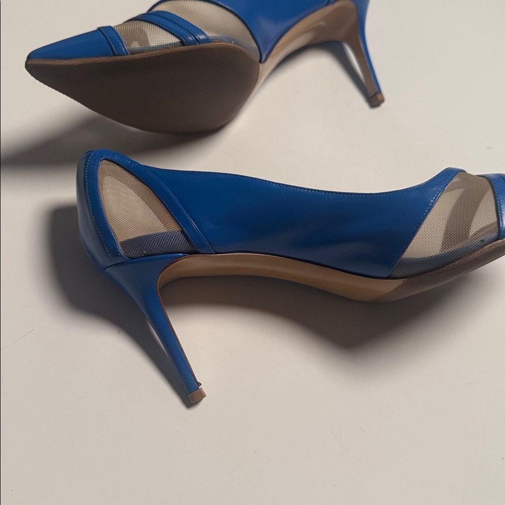 Salvatore Ferragamo Blue kitten Heels - Picture 3 of 6